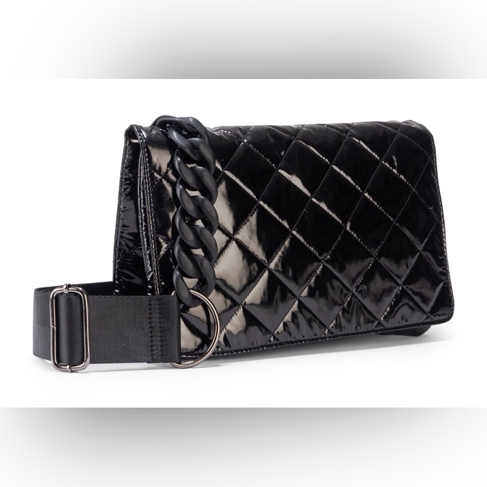 Haute Shore Black Quilted Crossbody Bag